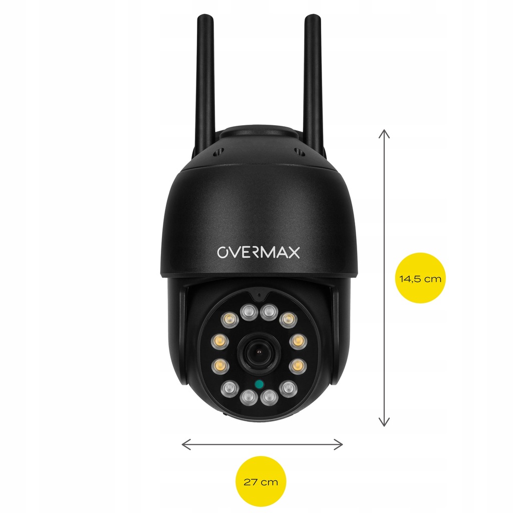 Вулична поворотна IP-камера Overmax Camspot 4.95 WiFi 2.5K Anthracite - Зображення 10