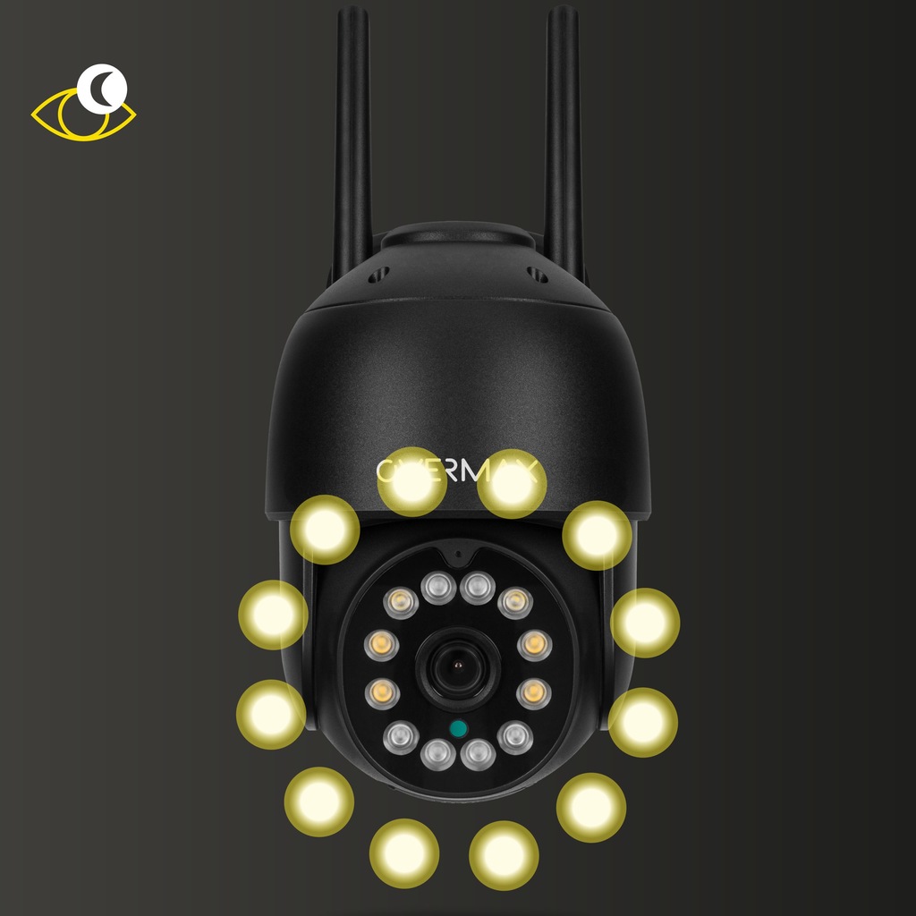 Вулична поворотна IP-камера Overmax Camspot 4.95 WiFi 2.5K Anthracite - Зображення 3