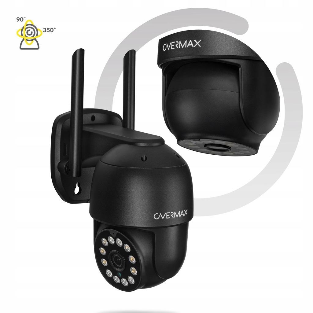 Вулична поворотна IP-камера Overmax Camspot 4.95 WiFi 2.5K Anthracite - Зображення 4