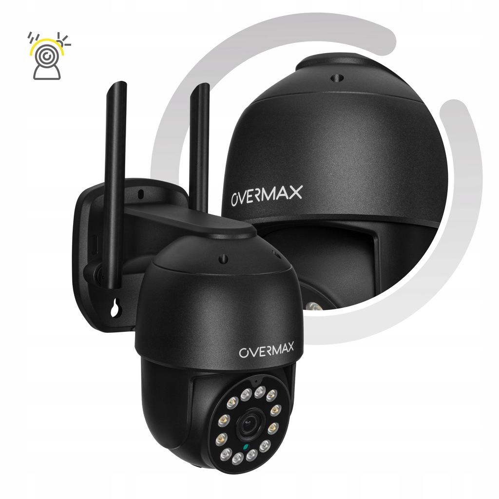 Вулична поворотна IP-камера Overmax Camspot 4.95 WiFi 2.5K Anthracite - Зображення 6