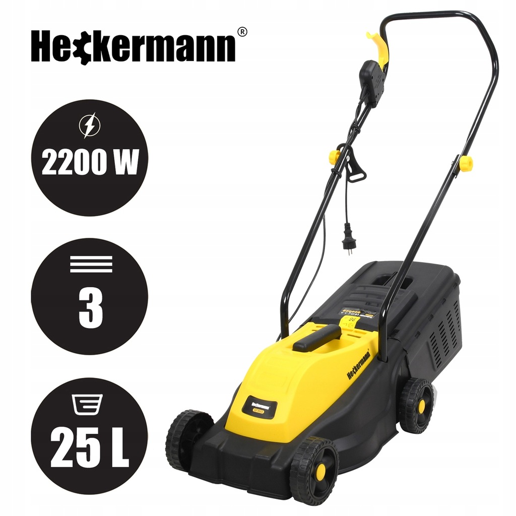 Газонокосарка електрична Heckermann QT3022 - Зображення 2