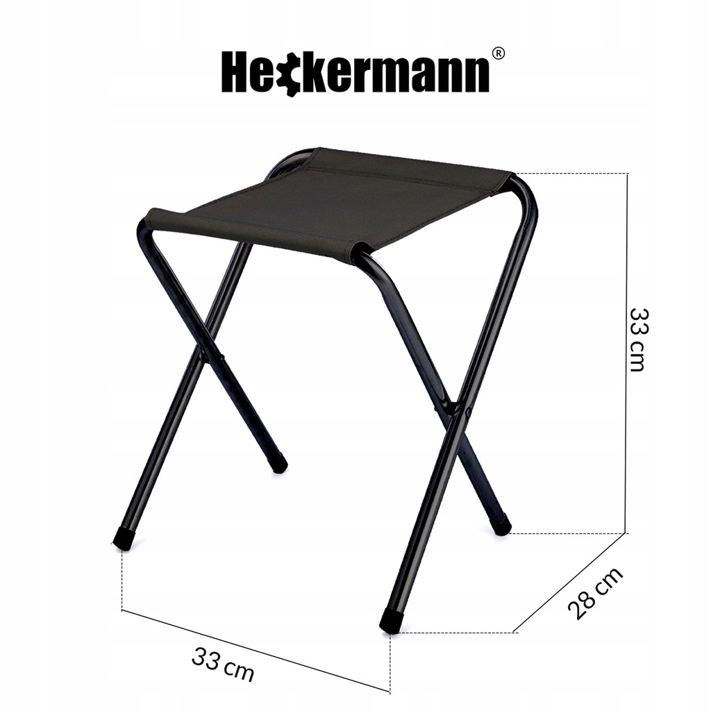 Стіл туристичний складаний зі стільцями Heckermann 120×60 (Польща) - Зображення 2