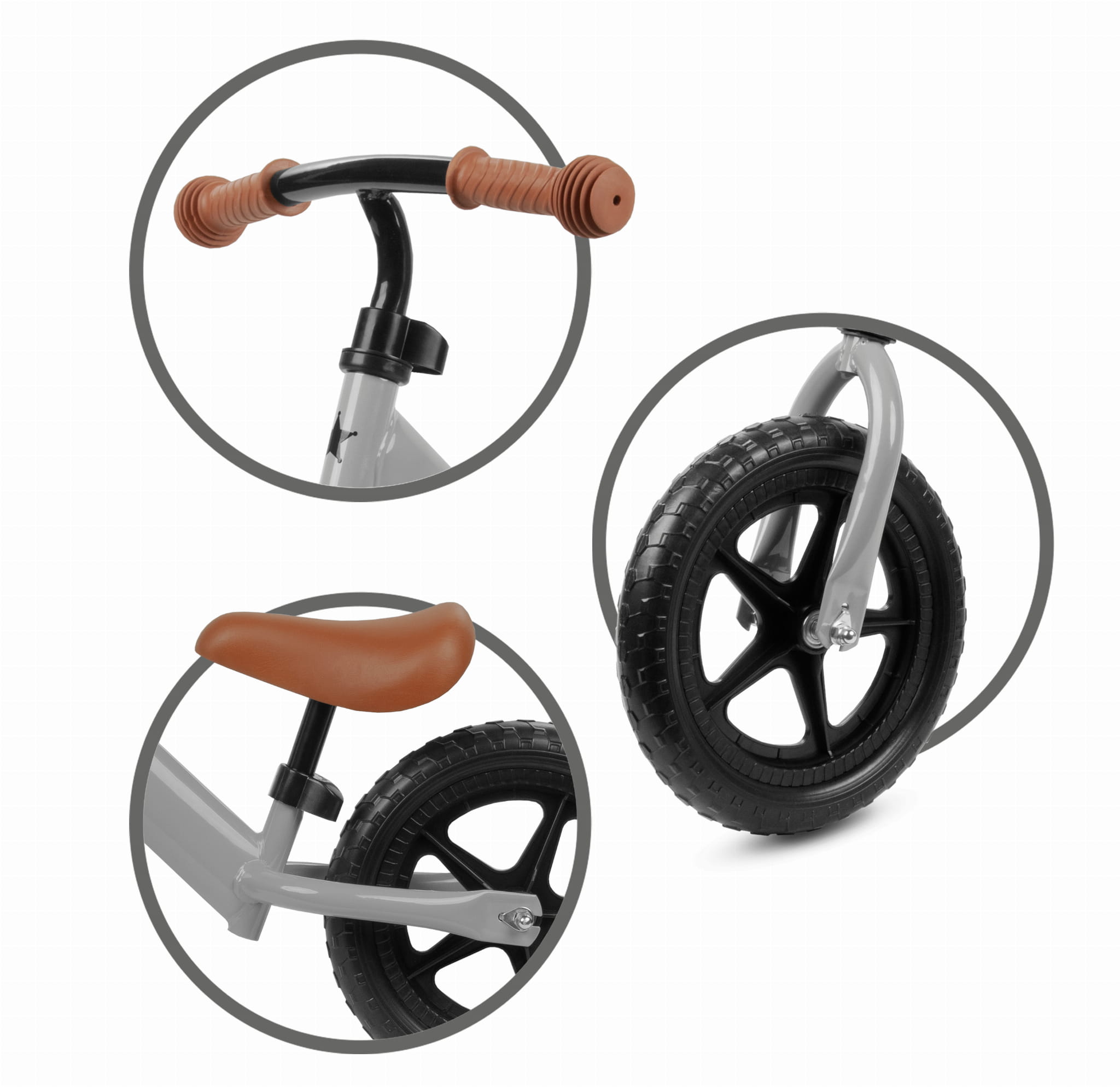 Велобіг велосипед Kidwell REBEL Grey - Зображення 5
