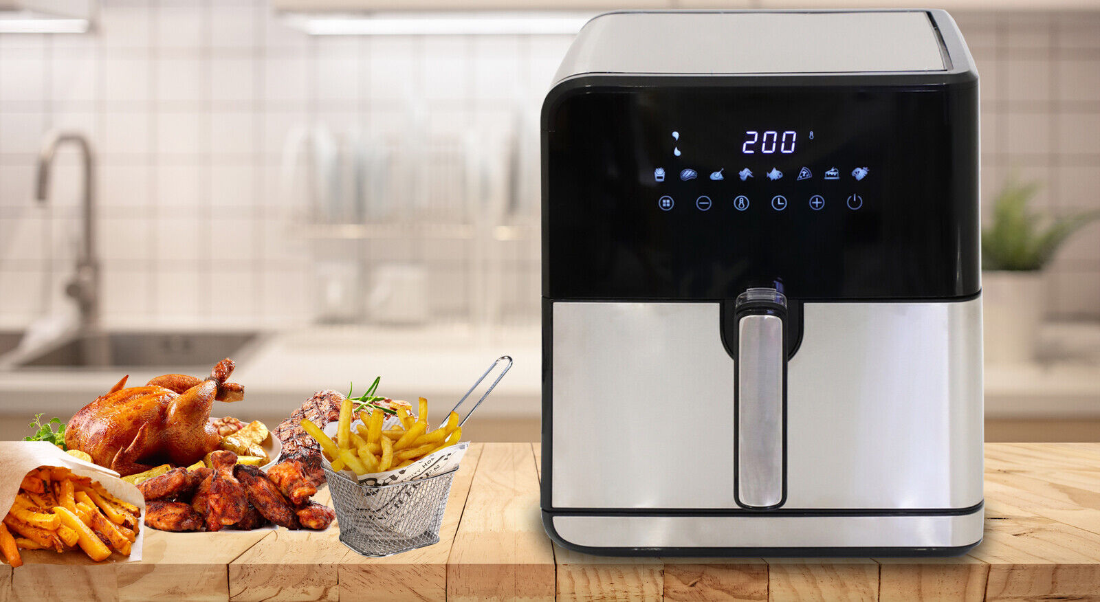 Аерофритюрниця DMS HF-8E XXL 1800 Вт - Зображення 4