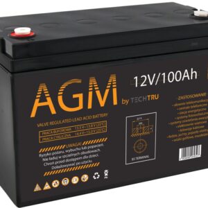 Акумулятор AGM TECHTRU 12V 100Ah VRLA
