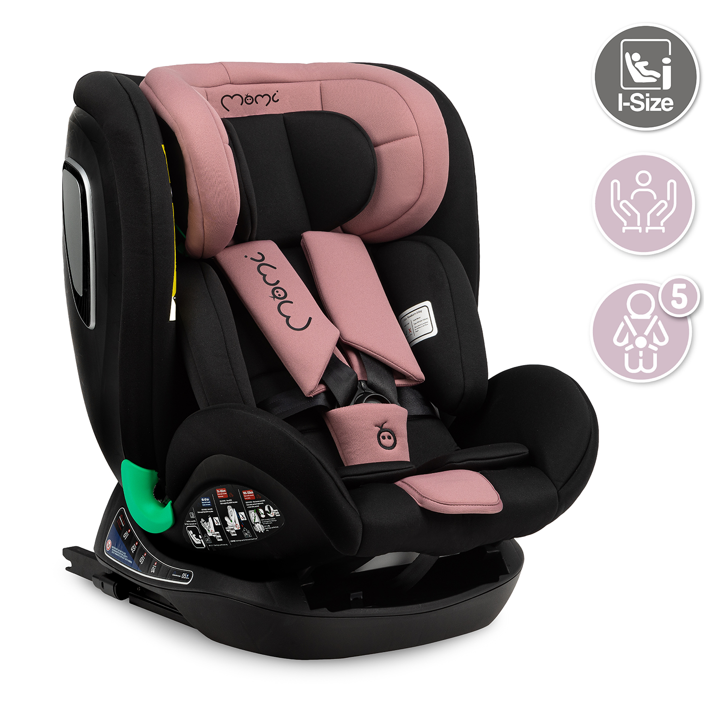 Автокрісло MoMi URSO I-Size 0-36kg Pink - Зображення 7