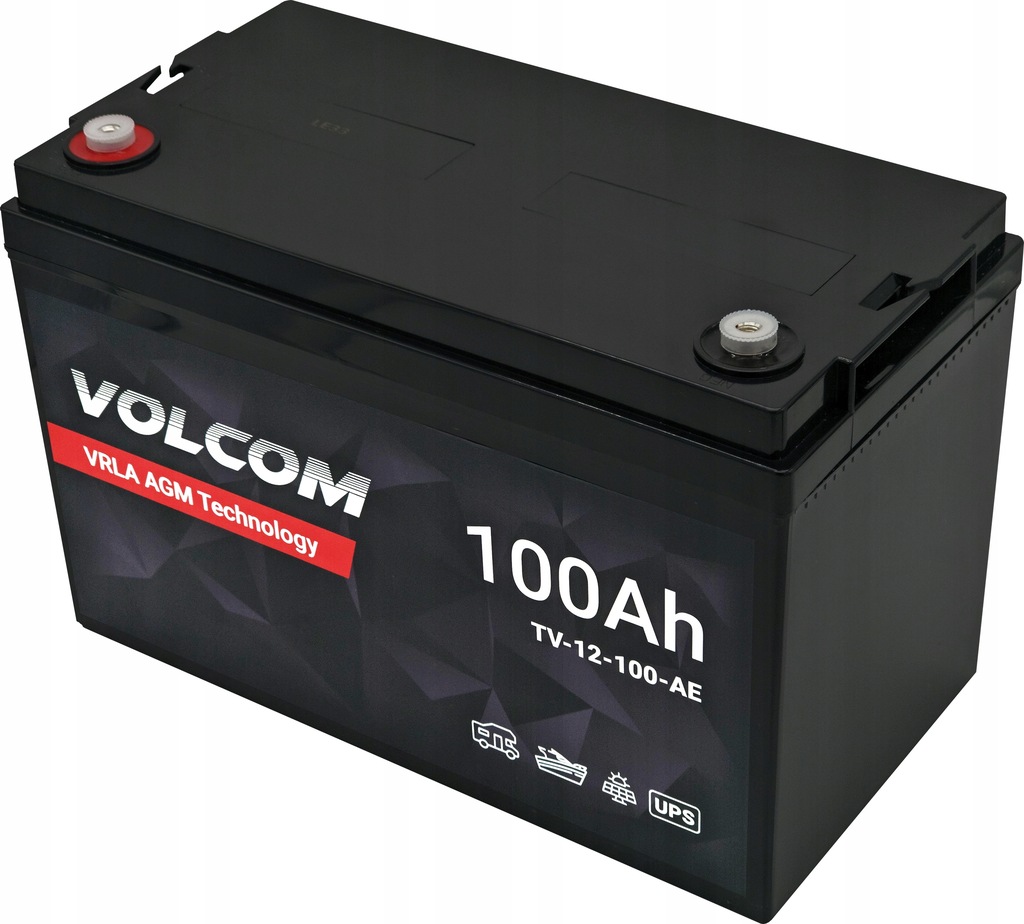 Акумулятор AGM Volcom 12V 100Ah VRLA - Зображення 4