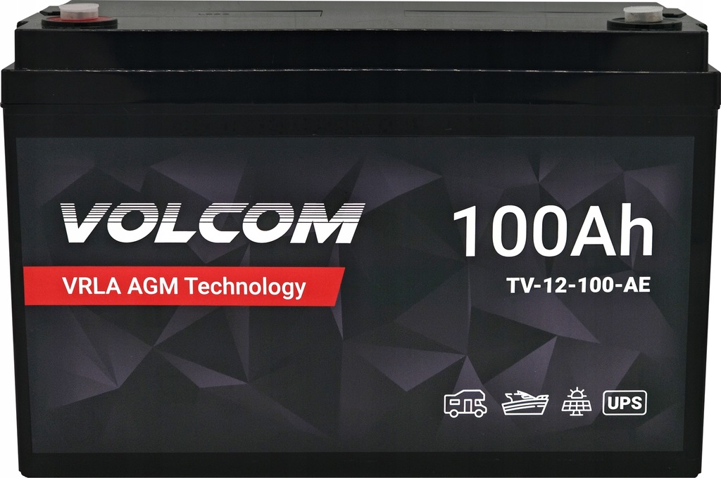 Акумулятор AGM Volcom 12V 100Ah VRLA - Зображення 5