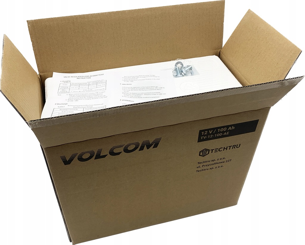 Акумулятор AGM Volcom 12V 100Ah VRLA - Зображення 7