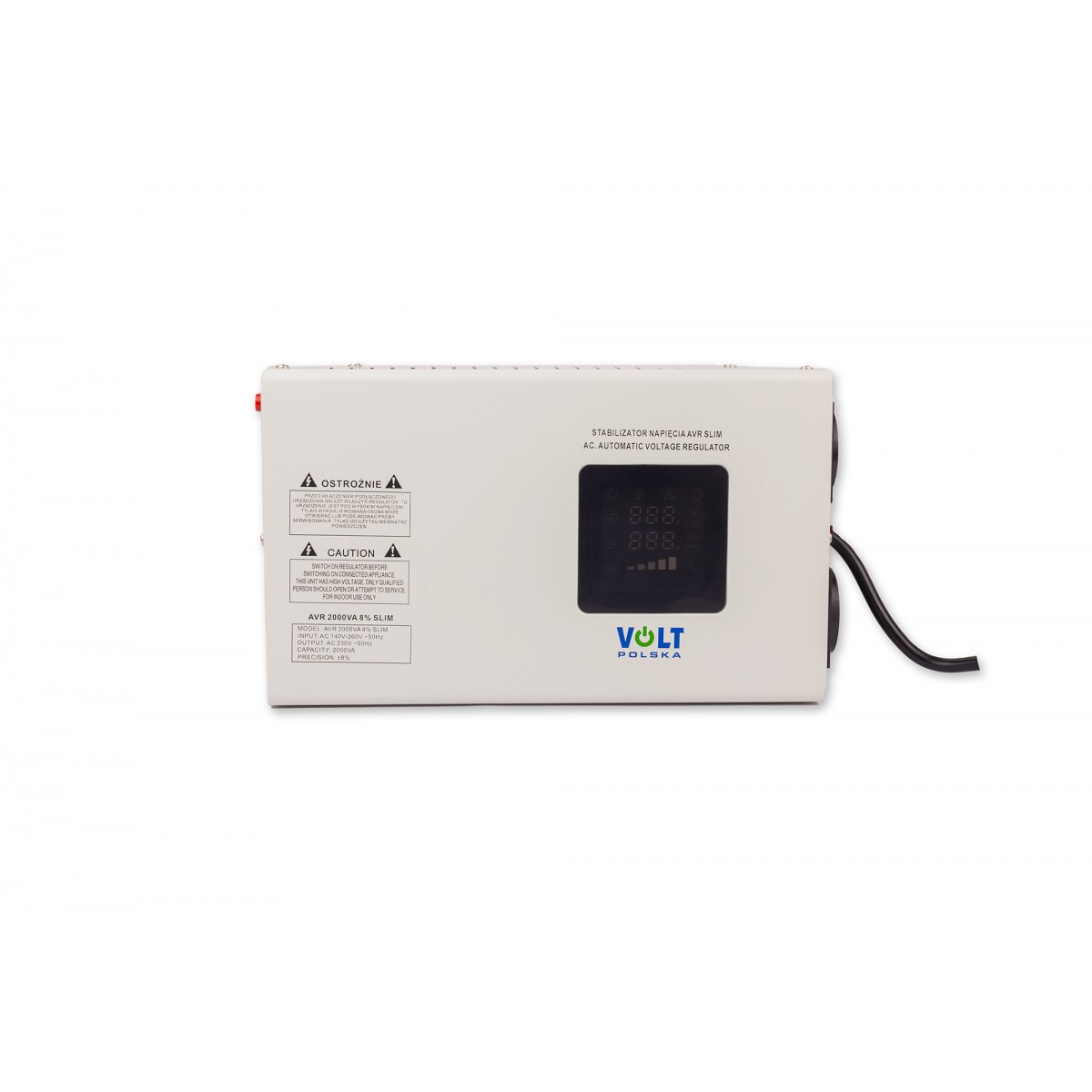 Стабілізатор напруги AVR Volt Polska 2000VA 8% SLIM