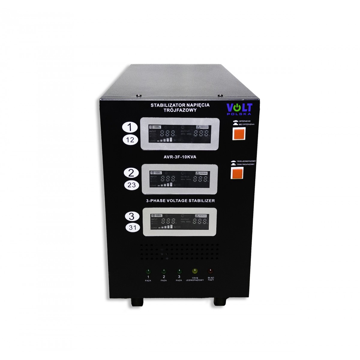 Стабілізатор напруги трифазний AVR Volt Polska 10000VA 3% 3F - Зображення 2