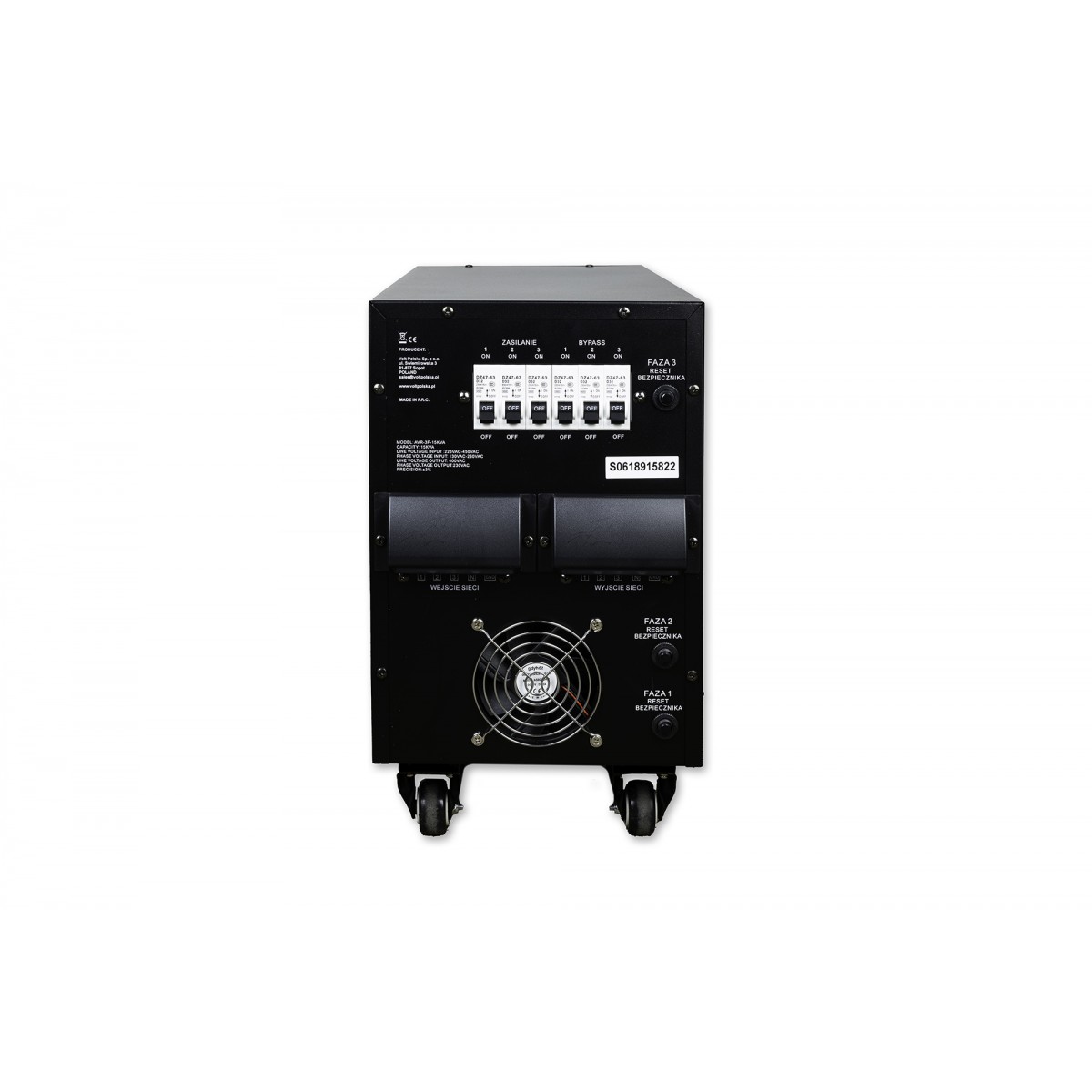Стабілізатор напруги трифазний AVR Volt Polska 15000VA 3% 3F - Зображення 3