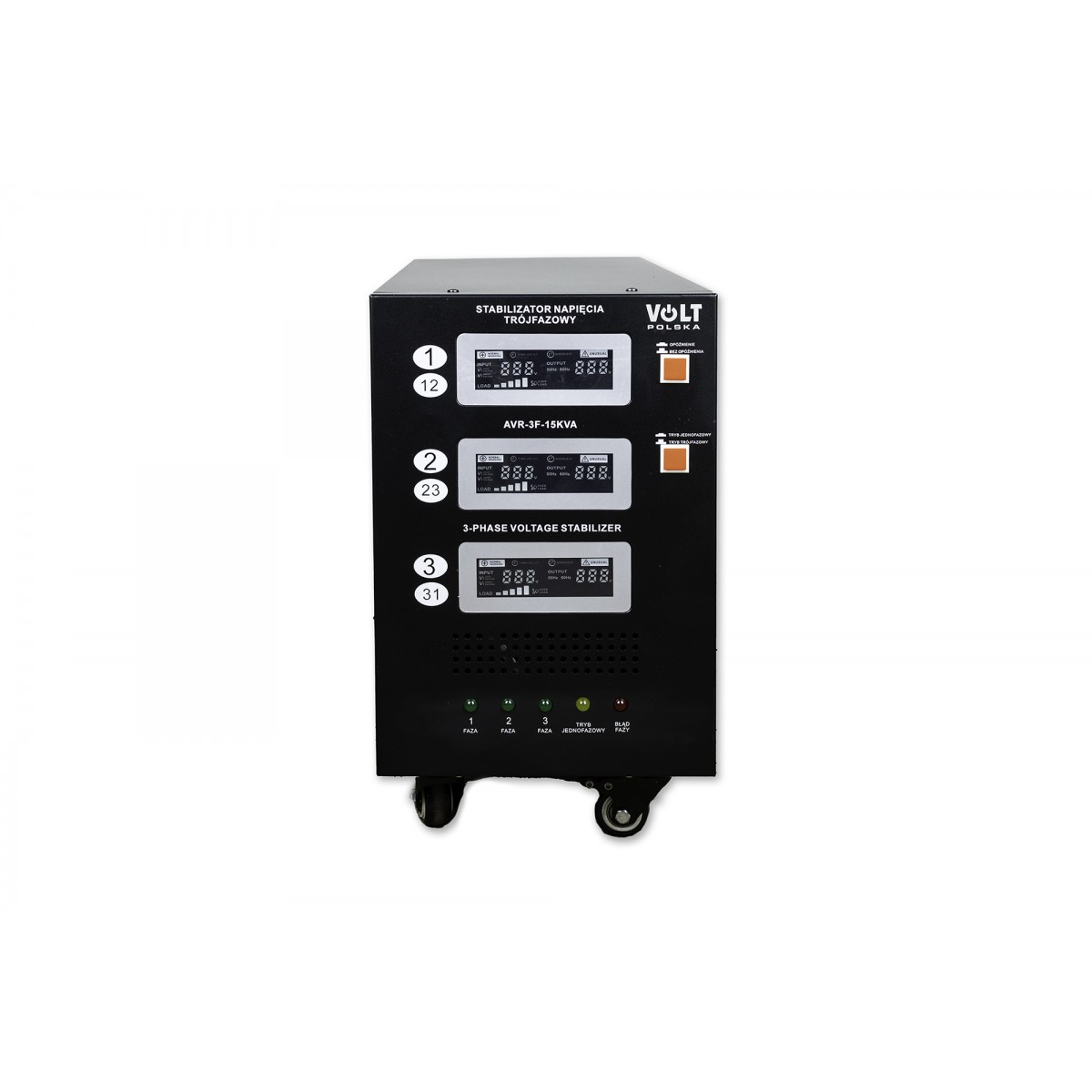 Стабілізатор напруги трифазний AVR Volt Polska 15000VA 3% 3F - Зображення 2