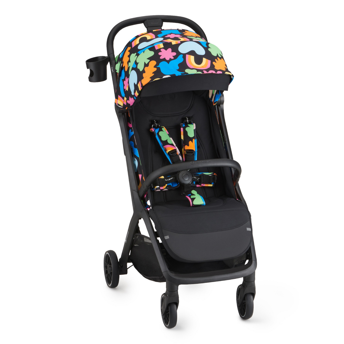 Прогулянкова коляска Kinderkraft NUBI 2 happy shapes