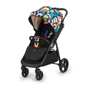 Прогулянкова коляска Kinderkraft GRANDE Plus happy shapes