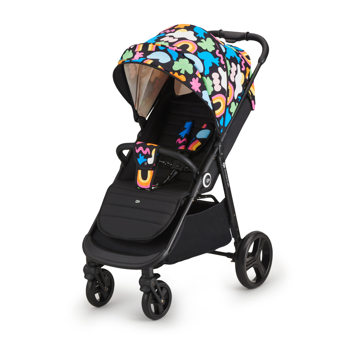 Прогулянкова коляска Kinderkraft GRANDE Plus happy shapes