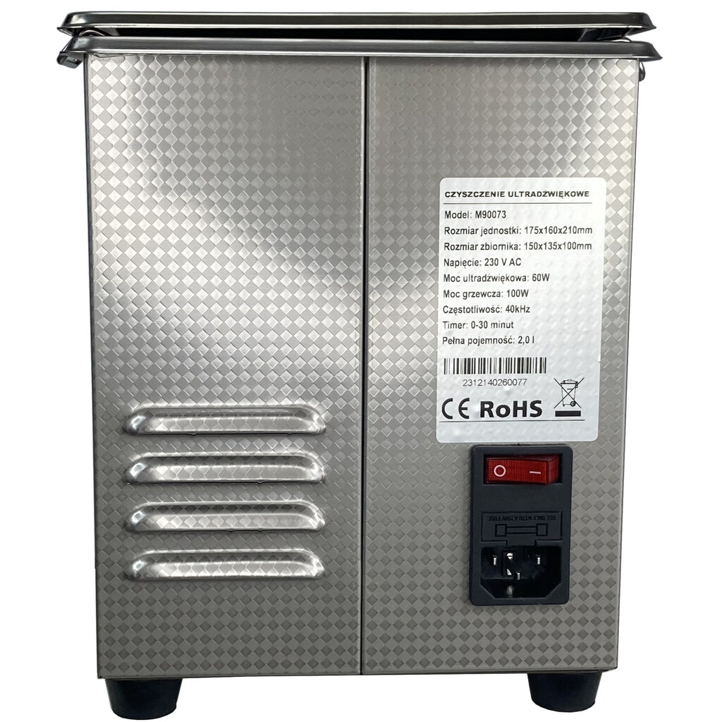 Ультразвукова ванна очистник Mar-pol M90073 1.5 л - Зображення 4