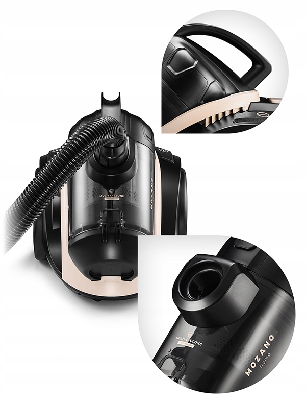 Циклонний пилосос без мішка Mozano Smart Cyclonic 4000W Beige - Зображення 7