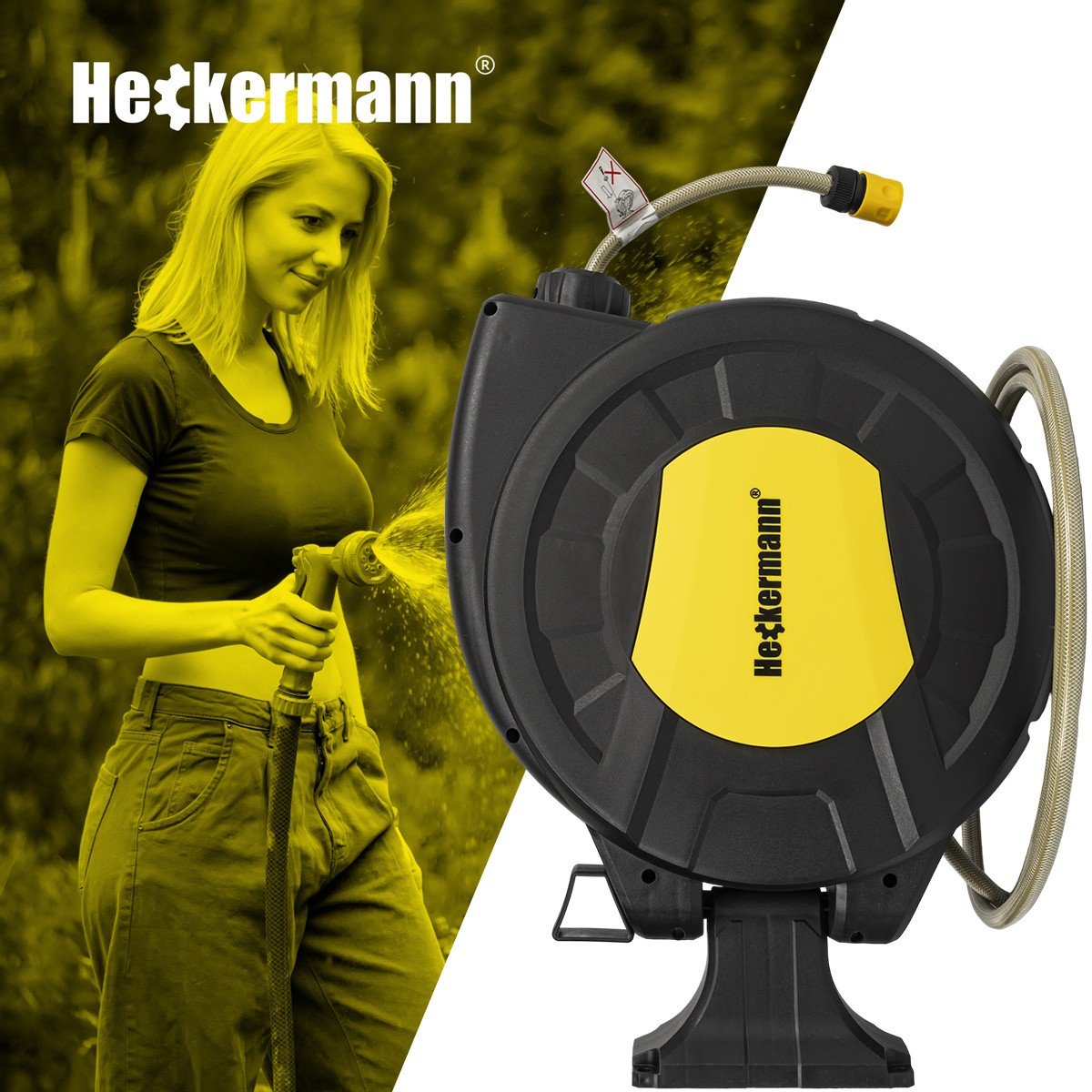 Автоматична котушка зі шлангом Heckermann® ZYW011-S28 28 м - Зображення 4