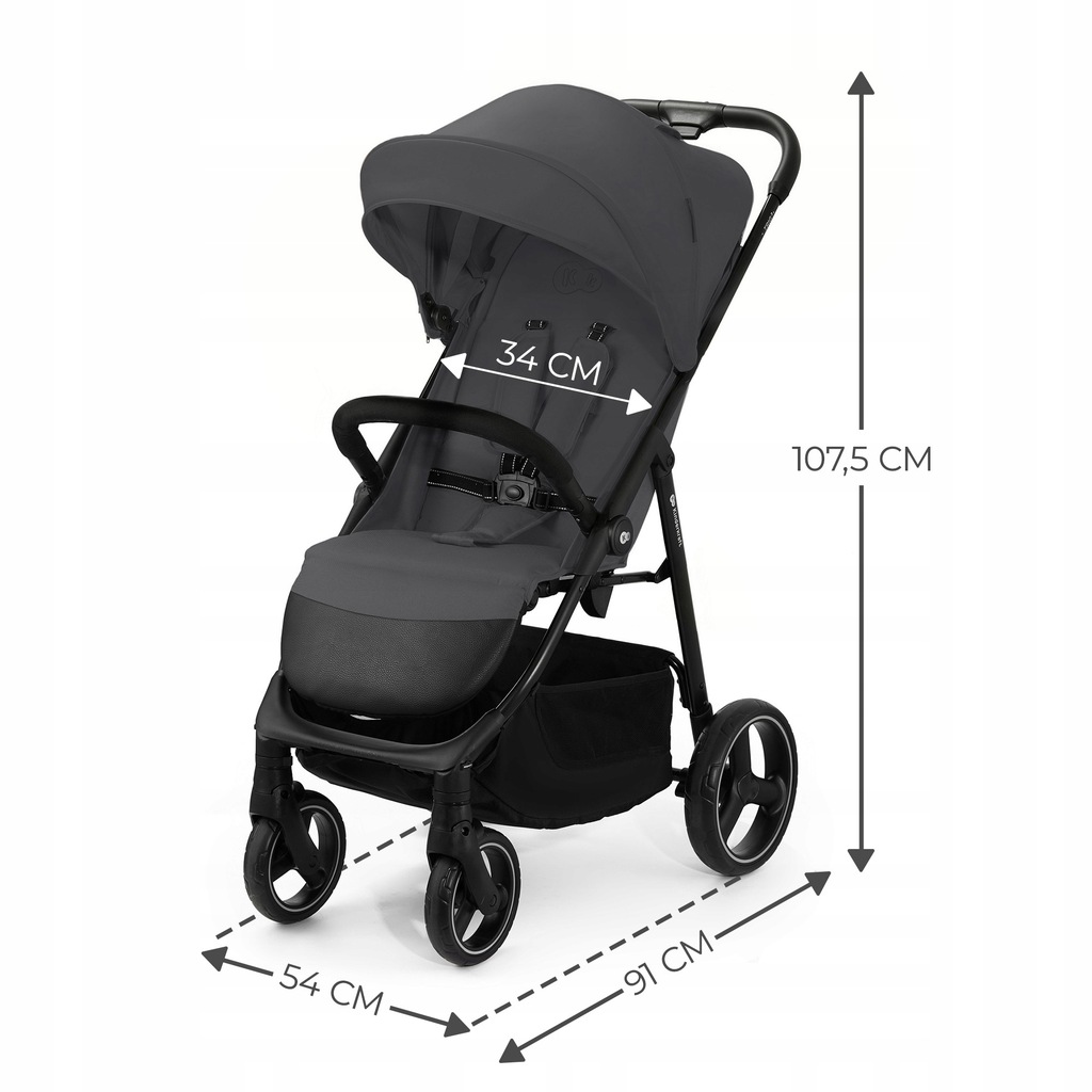 Прогулянковий візок Kiderkraft TRIG 3 Grey - Зображення 4