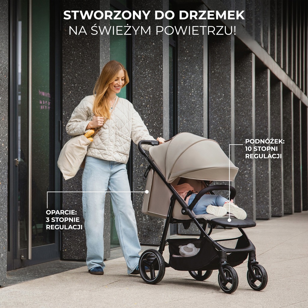 Прогулянковий візок Kiderkraft TRIG 3 Black - Зображення 9