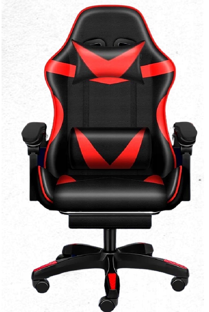 Крісло геймерське Care Life з підставкою для ніг Red/Black (CF-301) - Зображення 15