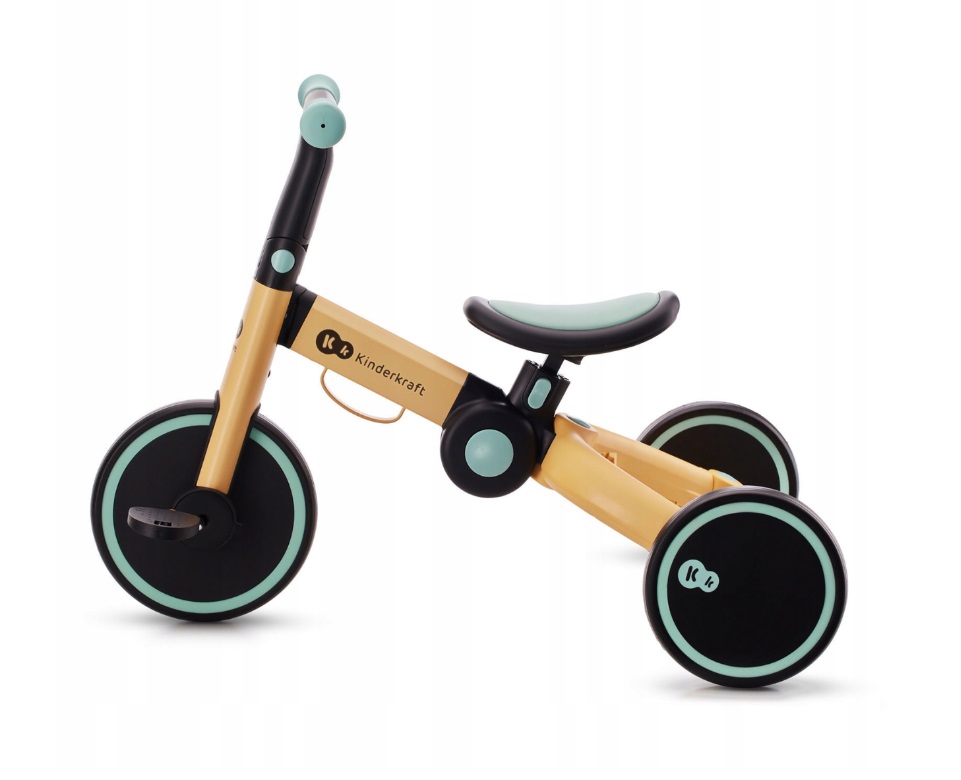 Триколісний велосипед біговіл 3в1 KiderKraft 4TRIKE Flower Blue - Зображення 8