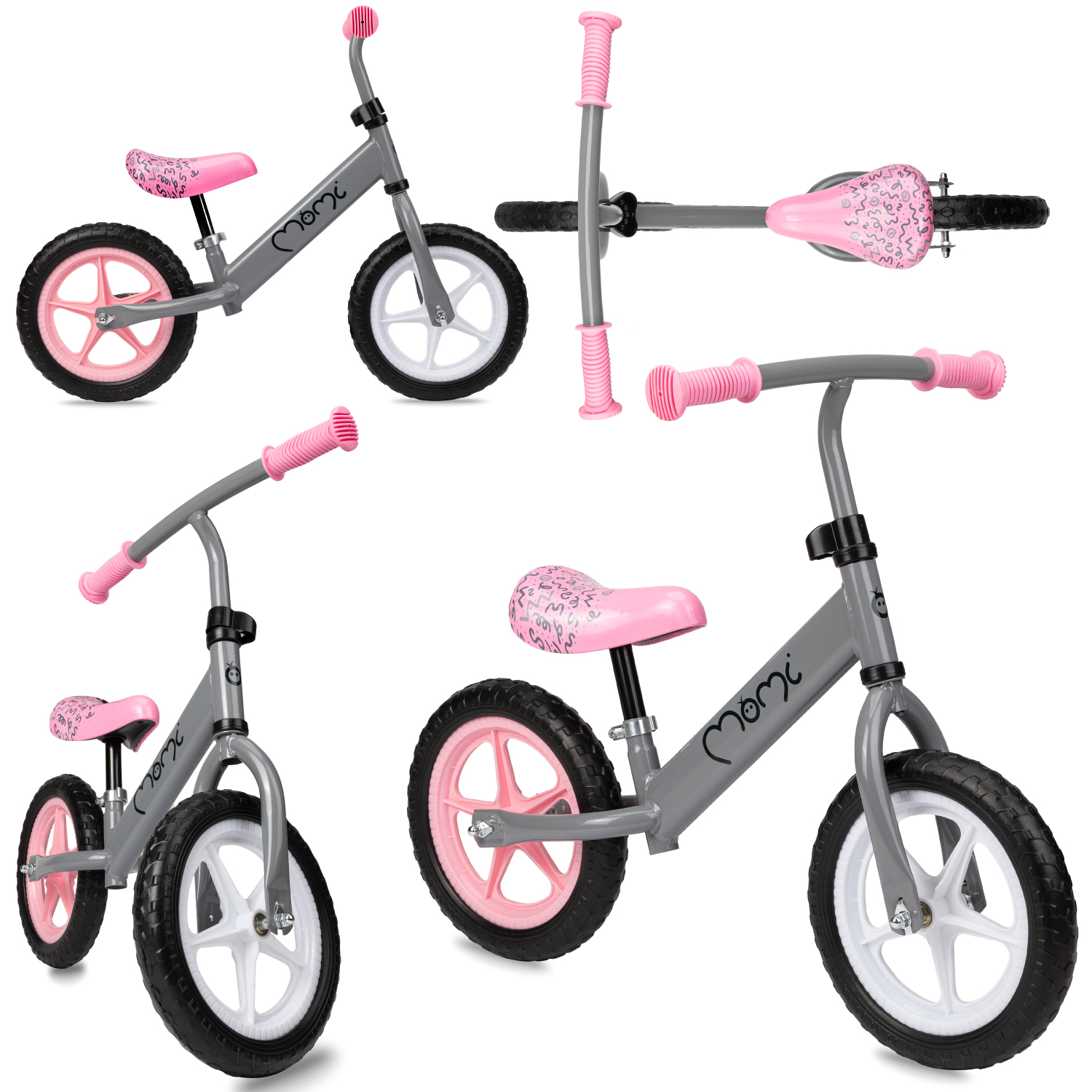 Біговел MoMi FLEET Grey/Pink - Зображення 3