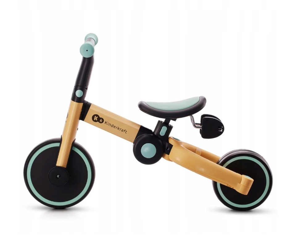 Триколісний велосипед біговіл 3в1 KiderKraft 4TRIKE Flower Blue - Зображення 6