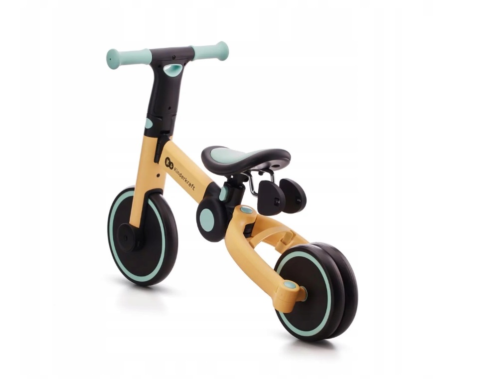 Триколісний велосипед біговіл 3в1 KiderKraft 4TRIKE Flower Blue - Зображення 5