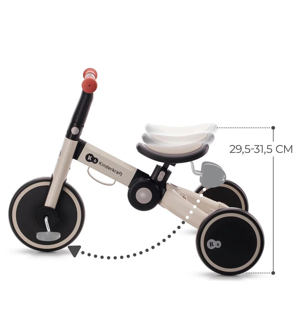 Триколісний велосипед 3в1 KiderKraft 4TRIKE Silver Grey - Зображення 11