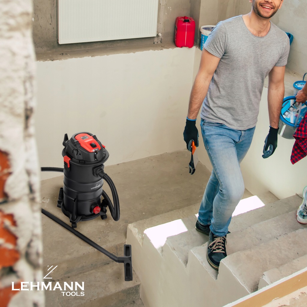Промисловий пилосос Lehmann Dace (3600W, 30 L) - Зображення 15