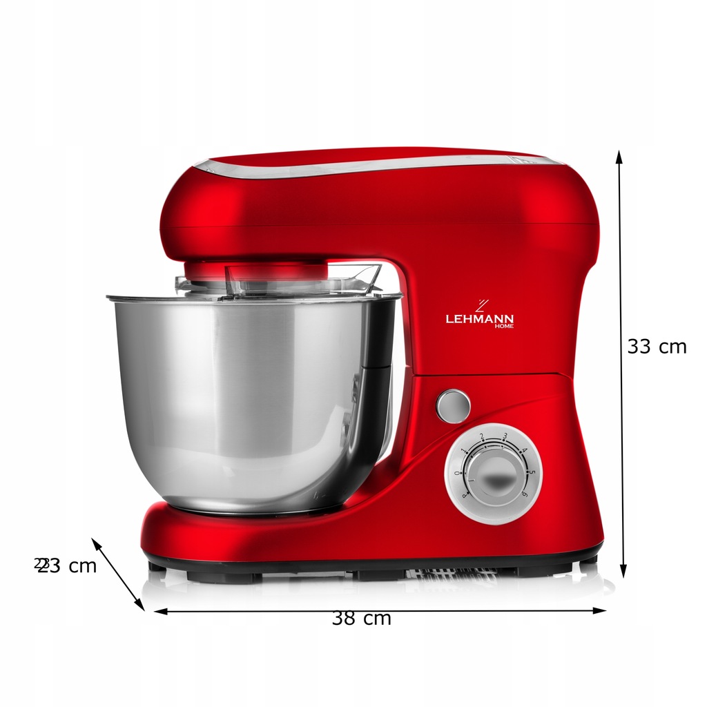 Кухонний комбайн тістоміс Lehmann Chervil RED 2200W - Зображення 8