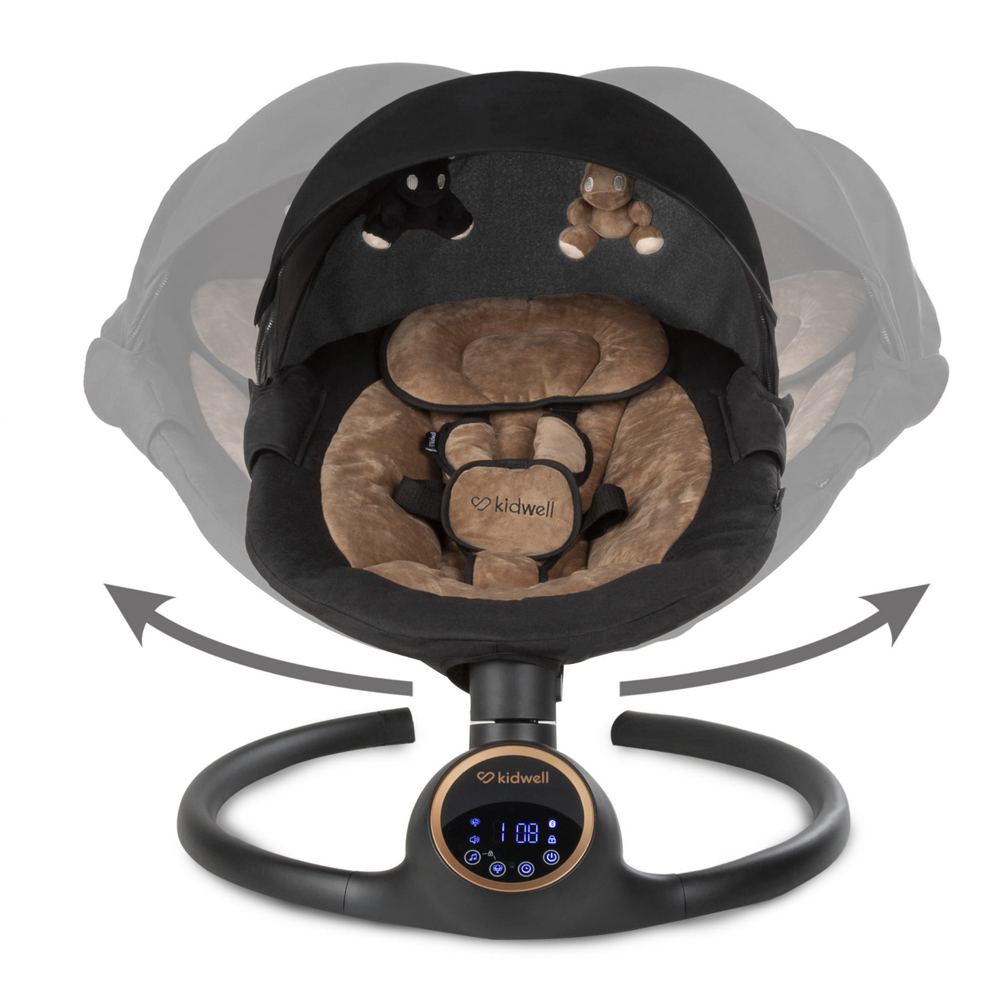 Закачуючий центр Kidwell 2в1 REVE Black/Gold - Зображення 4