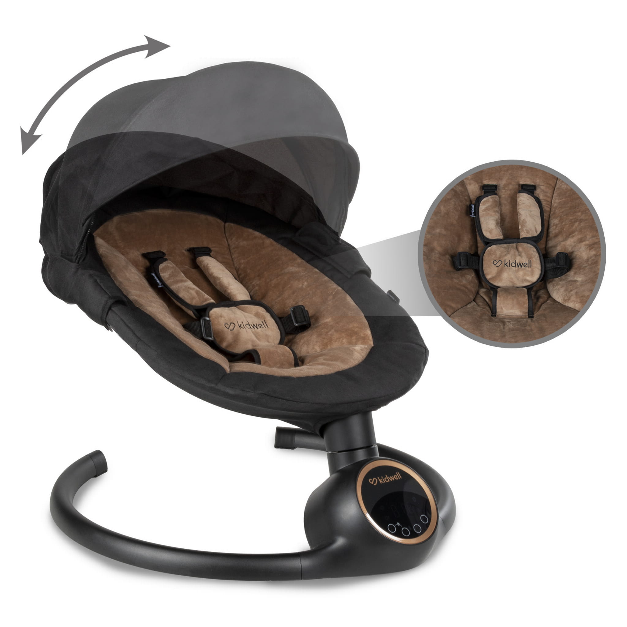 Закачуючий центр Kidwell 2в1 REVE Black/Gold - Зображення 5