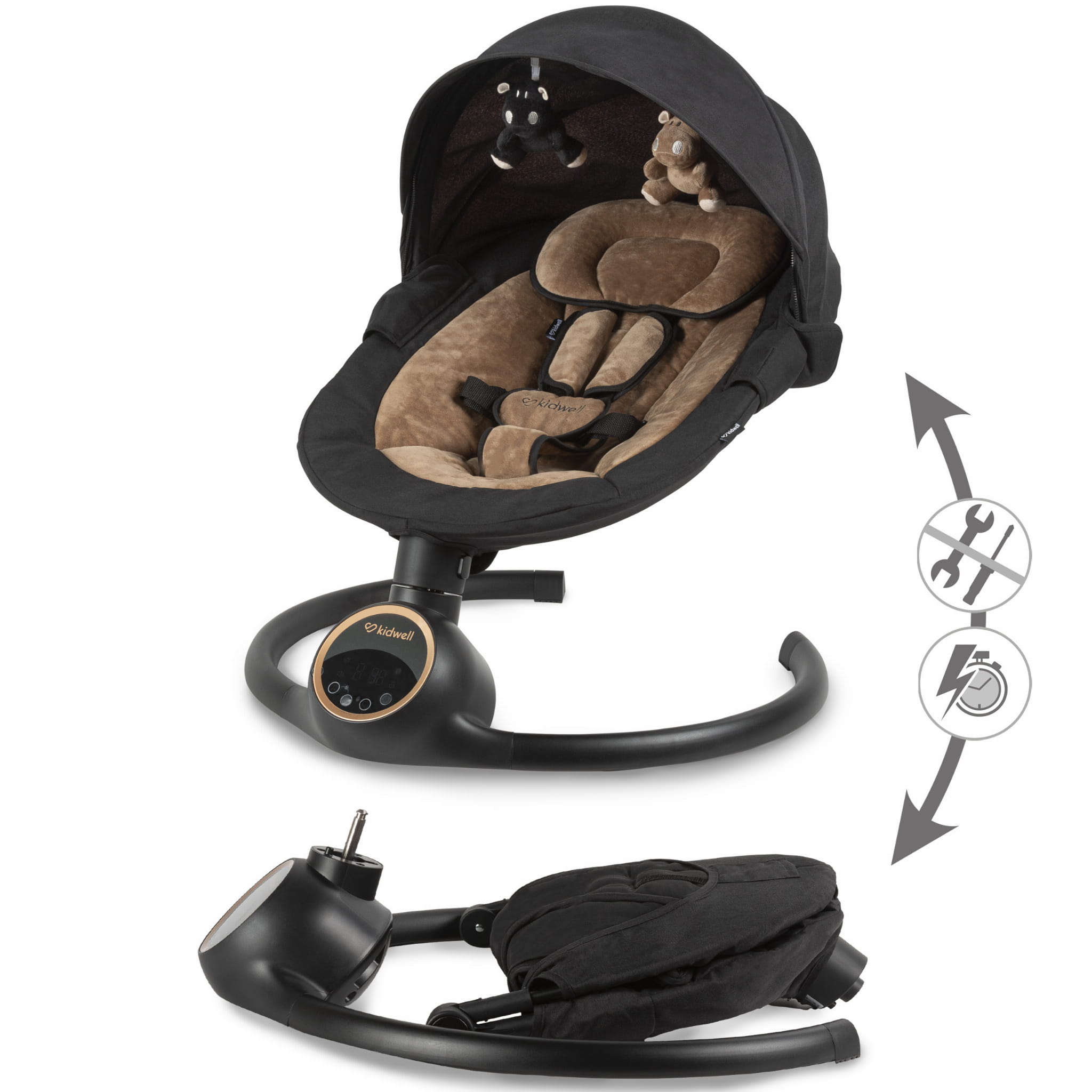 Закачуючий центр Kidwell 2в1 REVE Black/Gold - Зображення 8