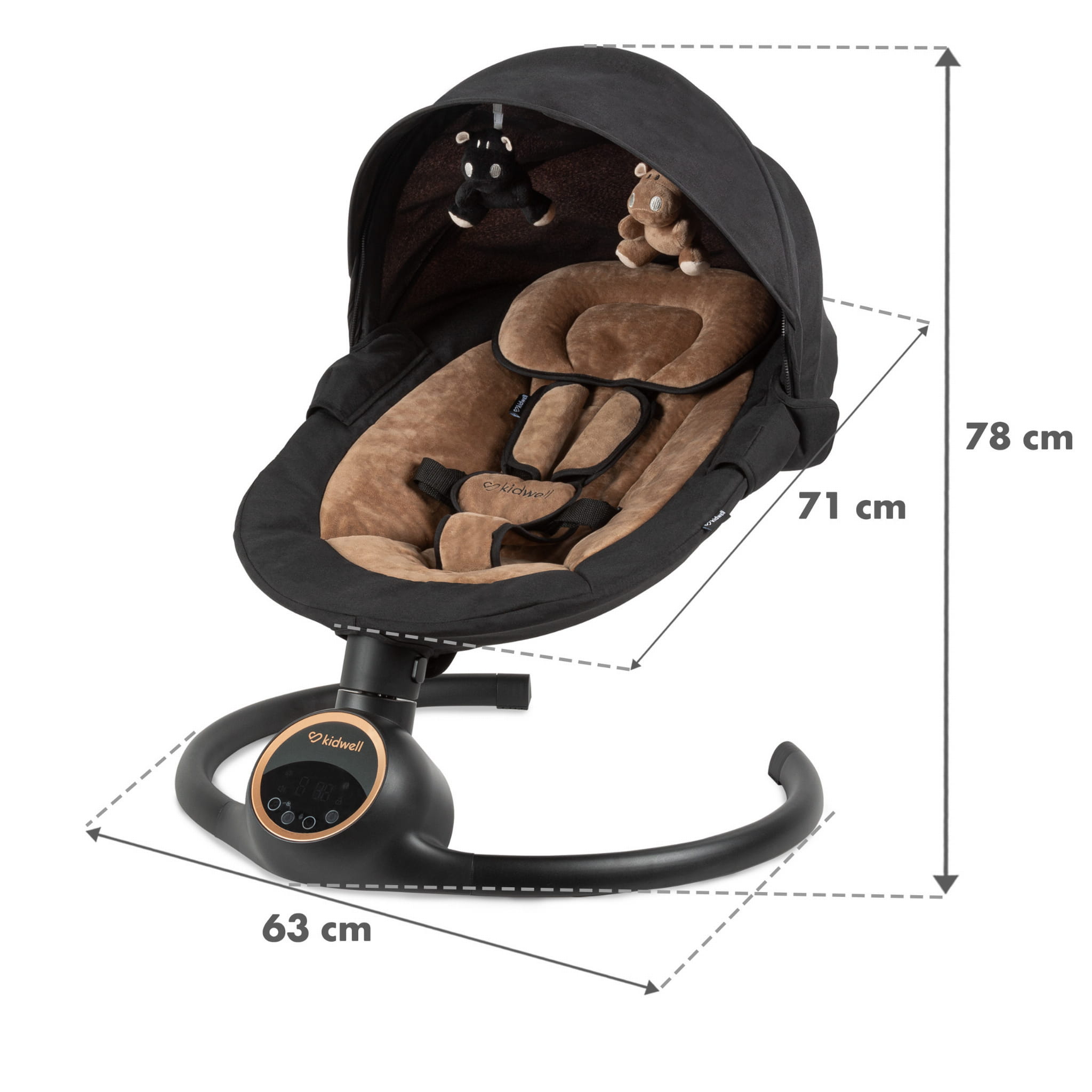 Закачуючий центр Kidwell 2в1 REVE Black/Gold - Зображення 10