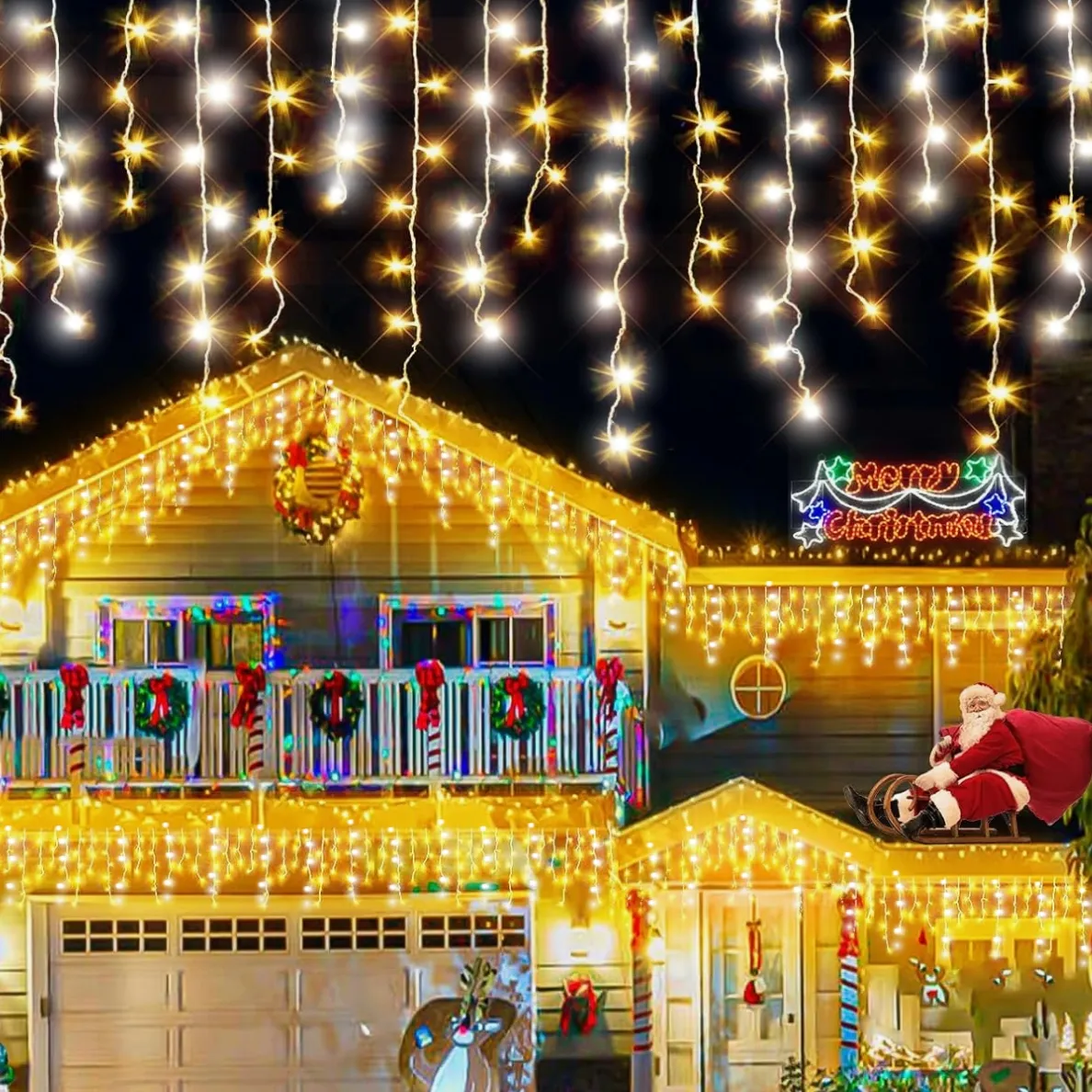 Вулична гірлянда бахрома 14.5м 300 LED - Зображення 4