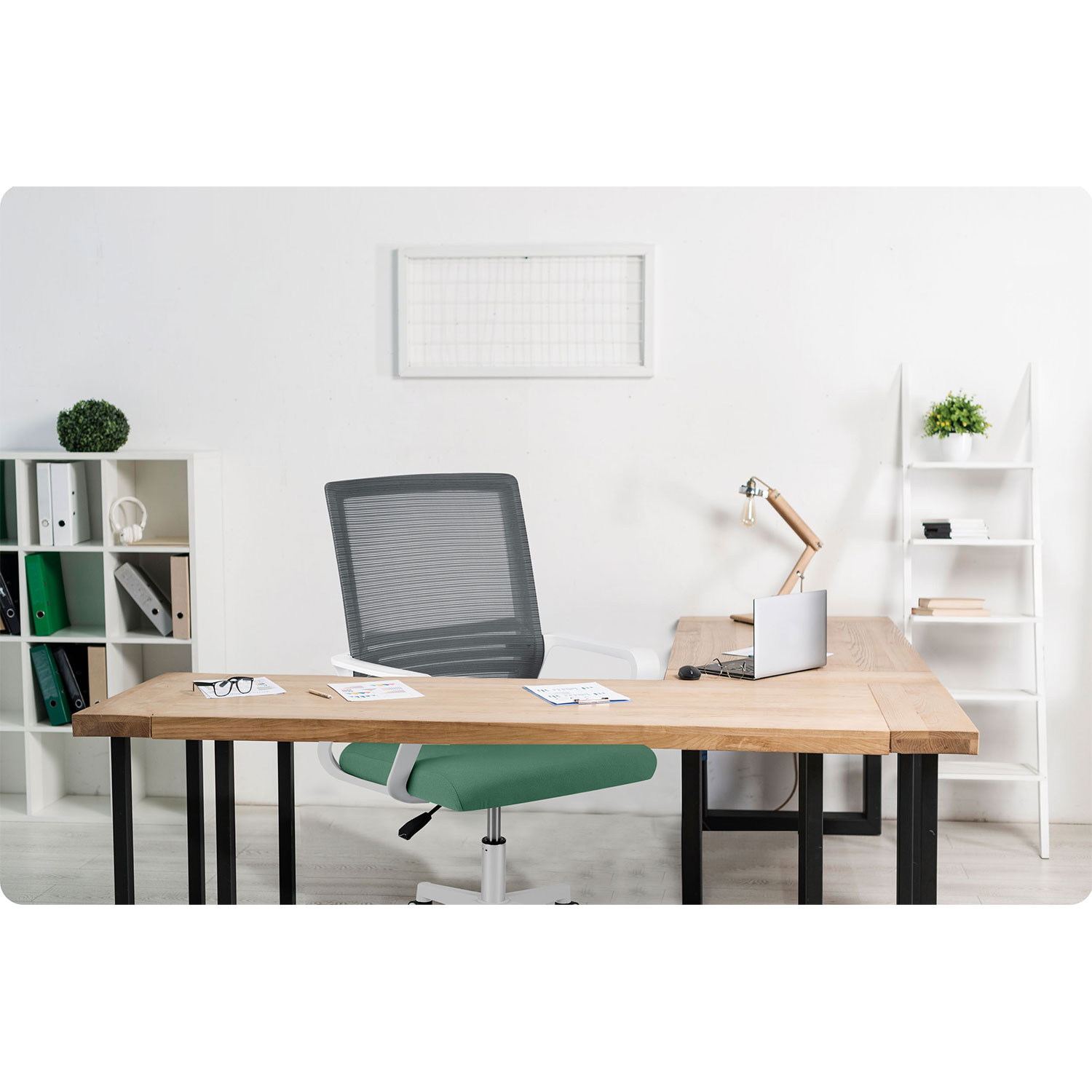 Офісне крісло Sofotel Corta Grey/Green (241402) - Зображення 8