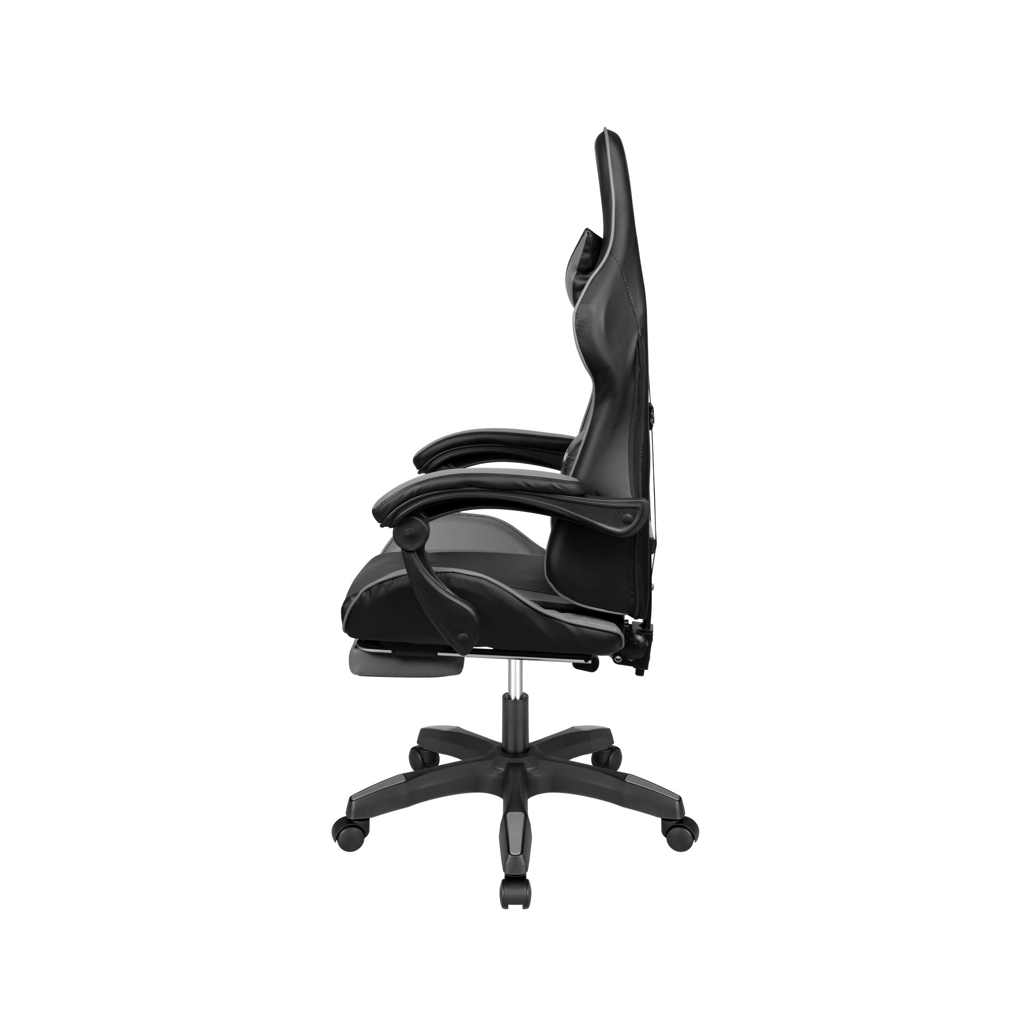 Крісло геймерське Kruger&Matz GX-150 з підставкою для ніг Black/Grey - Зображення 5