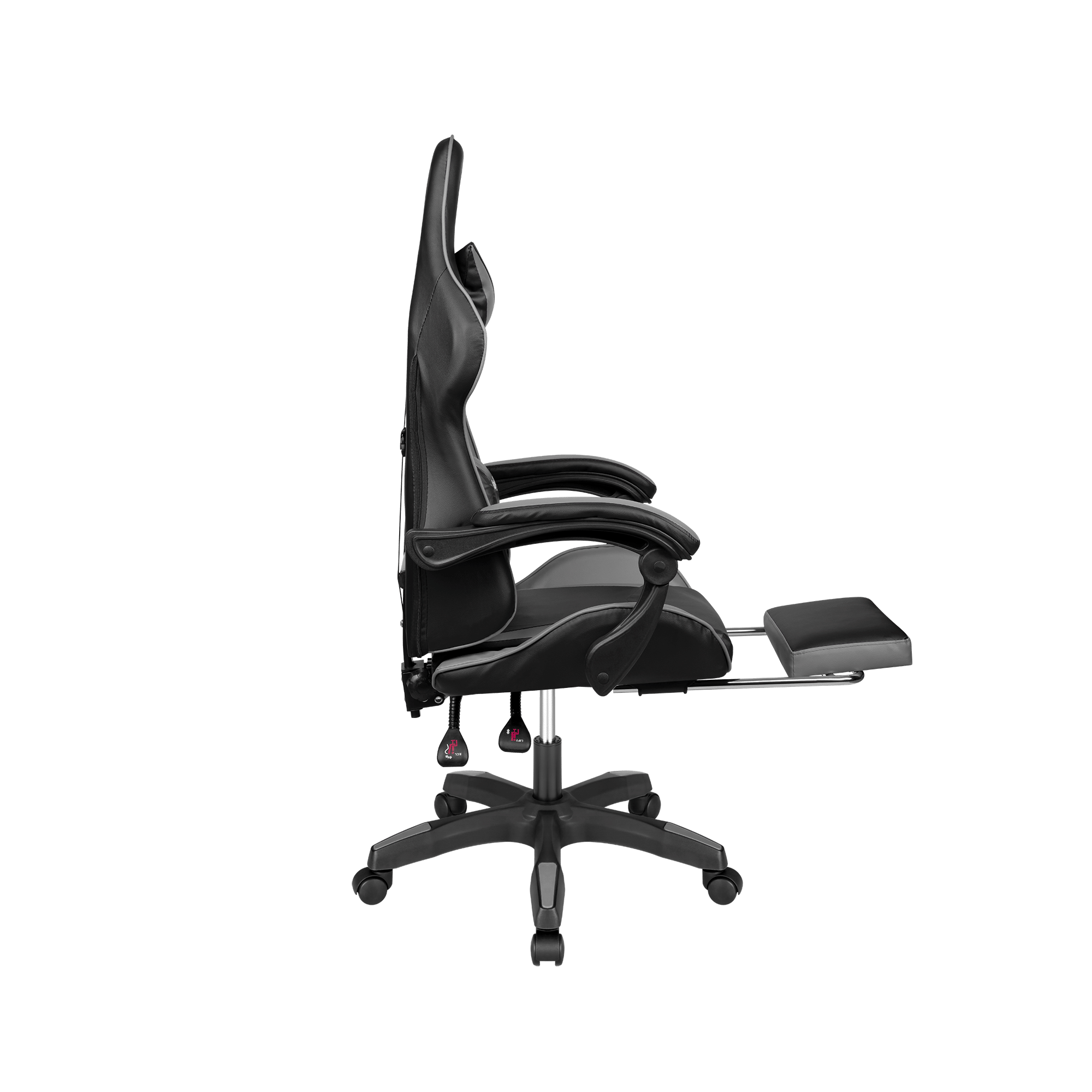 Крісло геймерське Kruger&Matz GX-150 з підставкою для ніг Black/Grey - Зображення 4