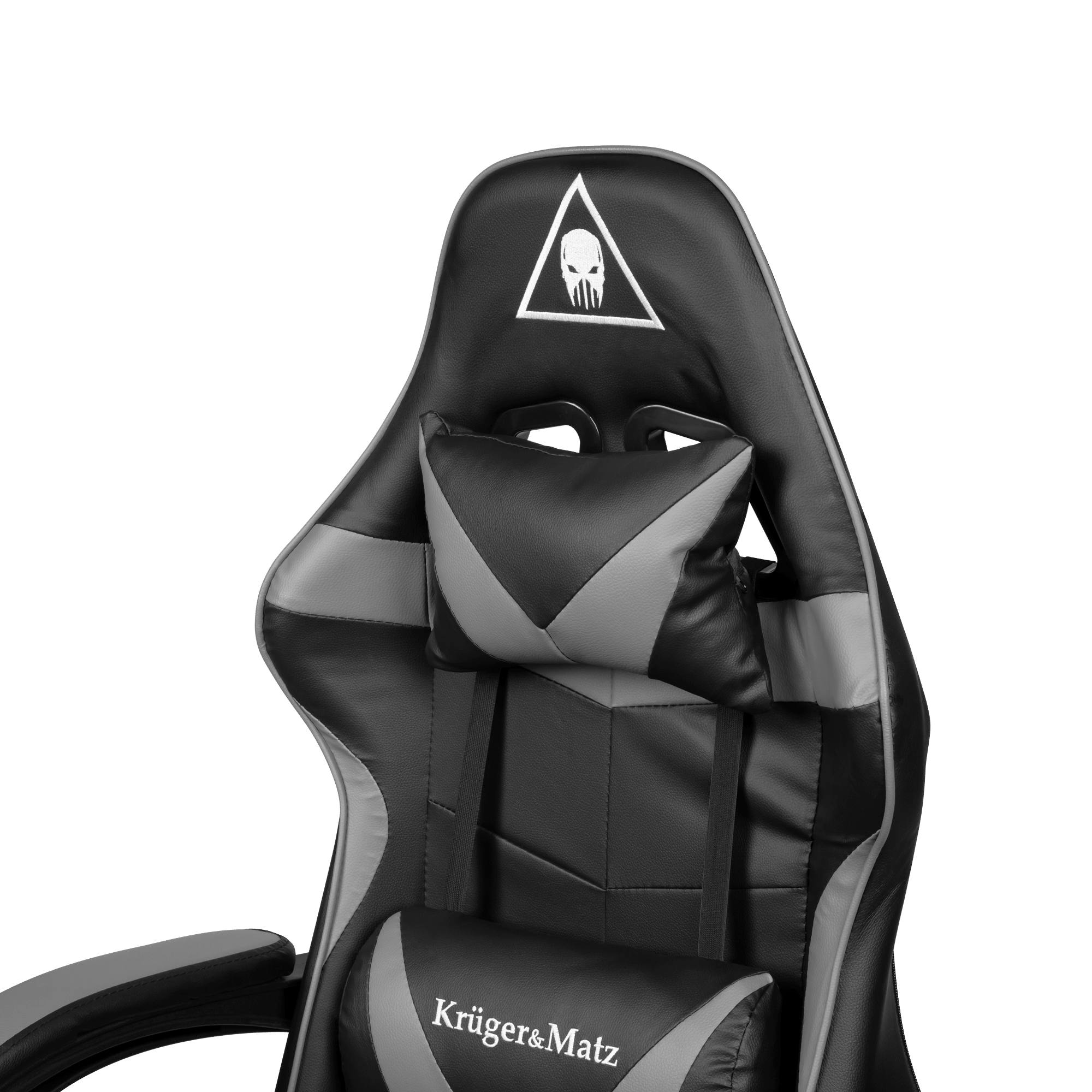 Крісло геймерське Kruger&Matz GX-150 з підставкою для ніг Black/Grey - Зображення 3