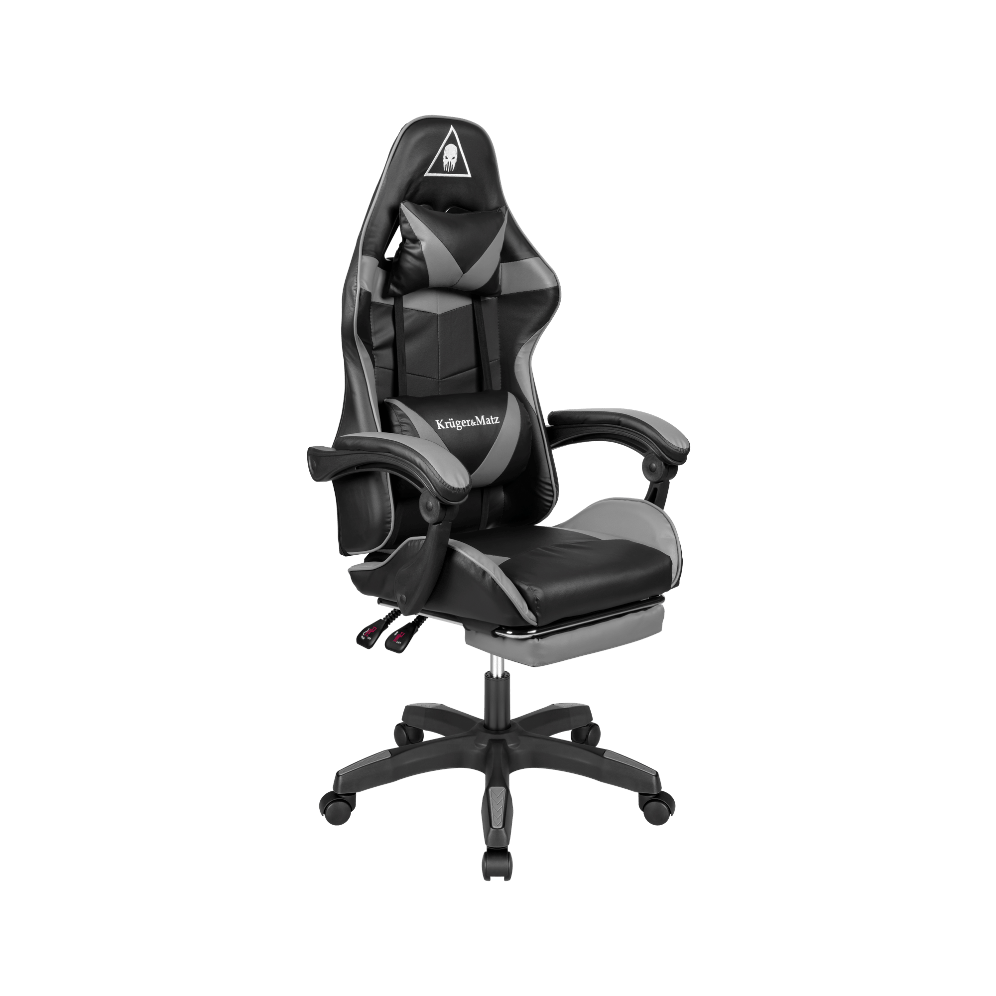 Крісло геймерське Kruger&Matz GX-150 з підставкою для ніг Black/Grey - Зображення 8