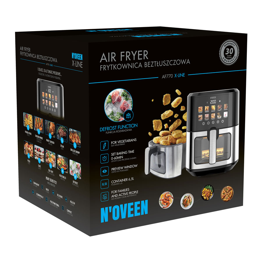 Аерофритюрниця NOVEEN AF770 Xline 6.5л - Зображення 11