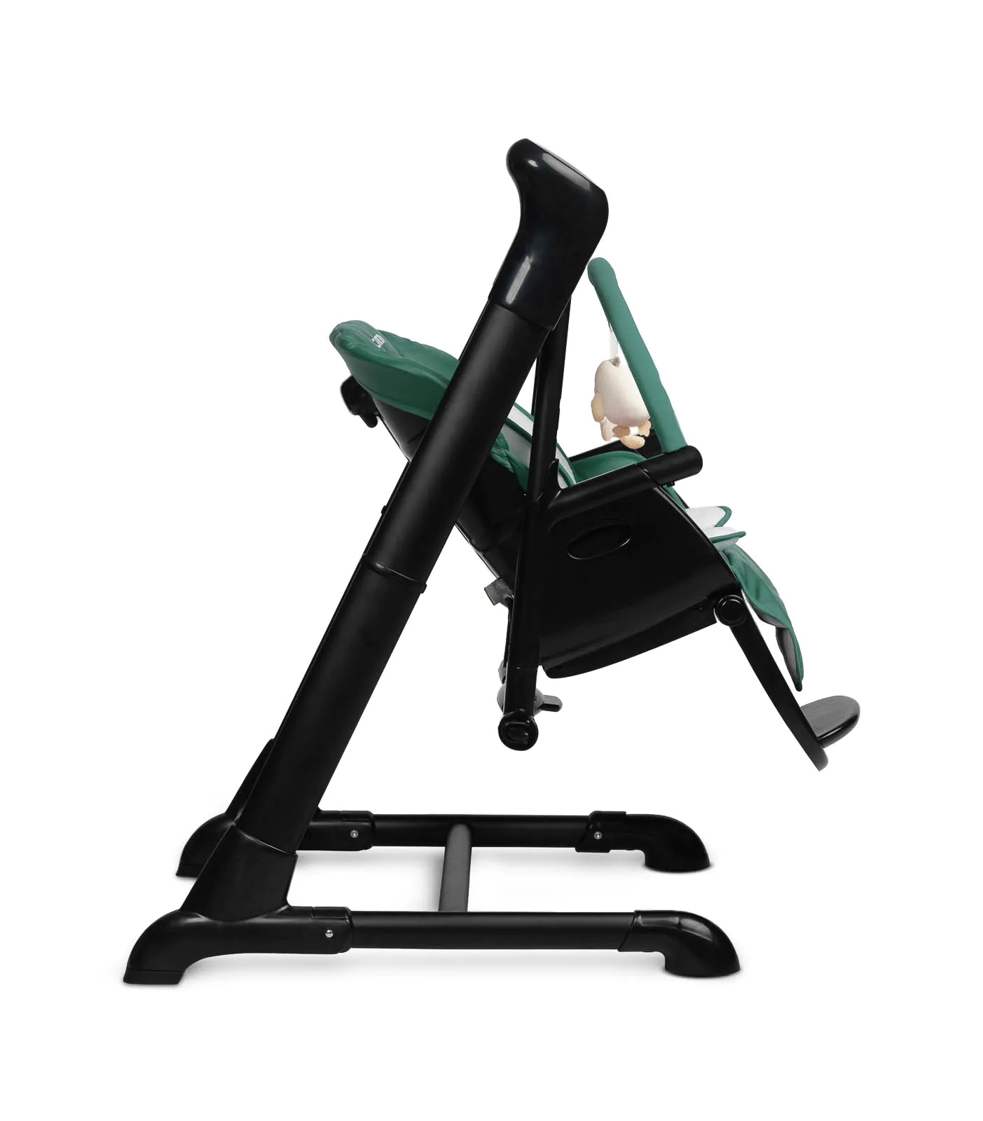 Крісло-гойдалка + стільчик для годування Caretero INDIGO Black Green - Зображення 11