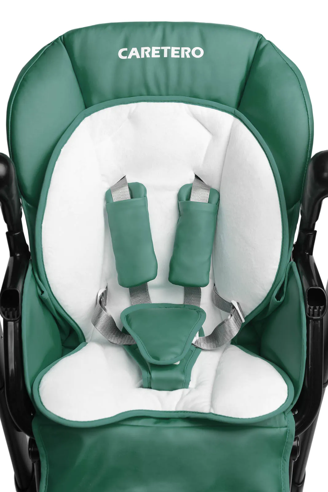 Крісло-гойдалка + стільчик для годування Caretero INDIGO Black Green - Зображення 10