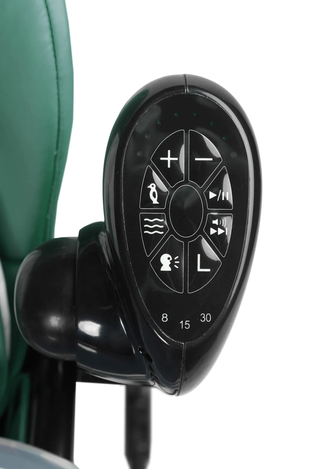 Крісло-гойдалка + стільчик для годування Caretero INDIGO Black Green - Зображення 8