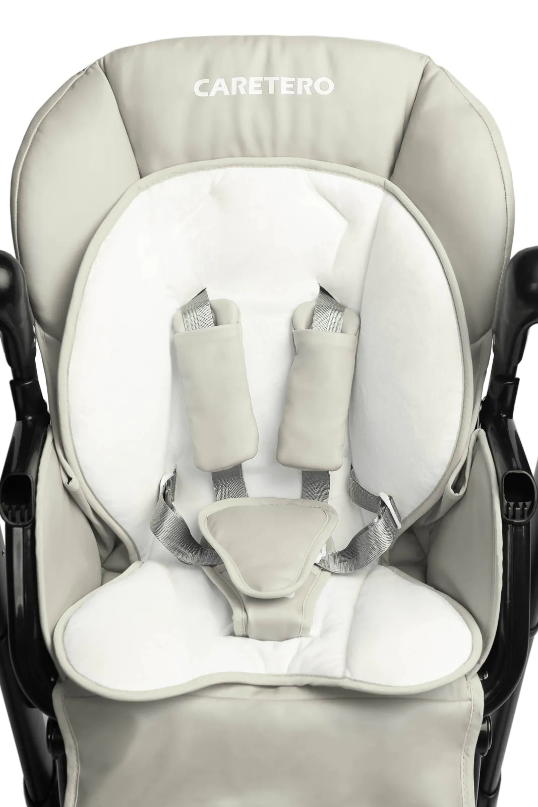 Крісло-гойдалка + стільчик для годування Caretero INDIGO Black Grey - Зображення 9