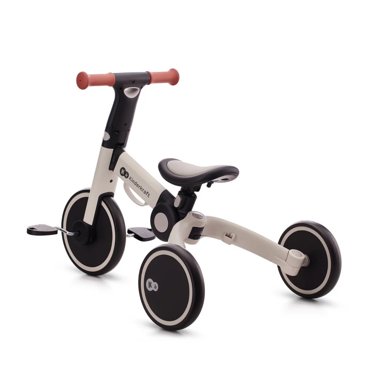 Триколісний велосипед 3в1 KiderKraft 4TRIKE Silver Grey - Зображення 5
