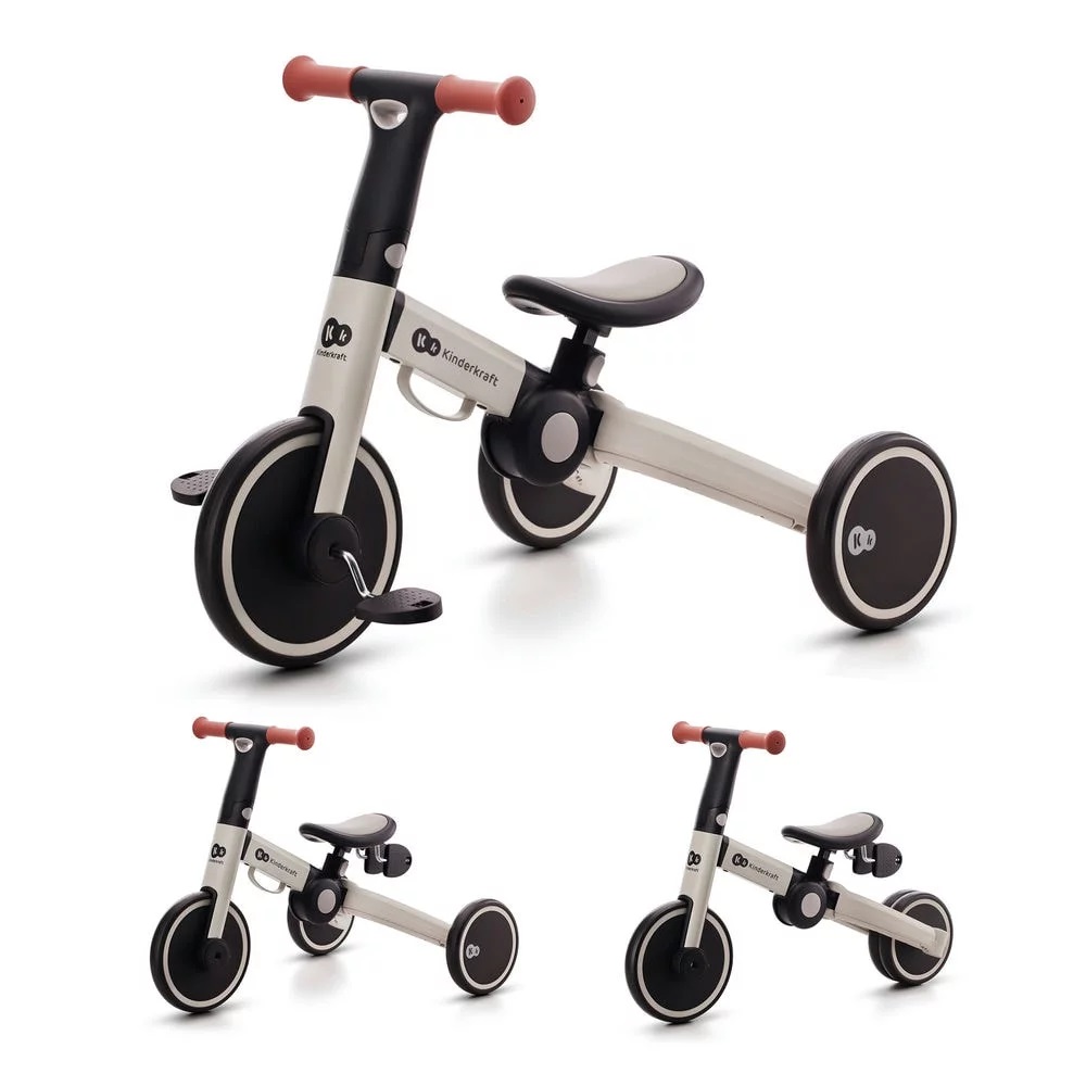 Триколісний велосипед 3в1 KiderKraft 4TRIKE Silver Grey - Зображення 2